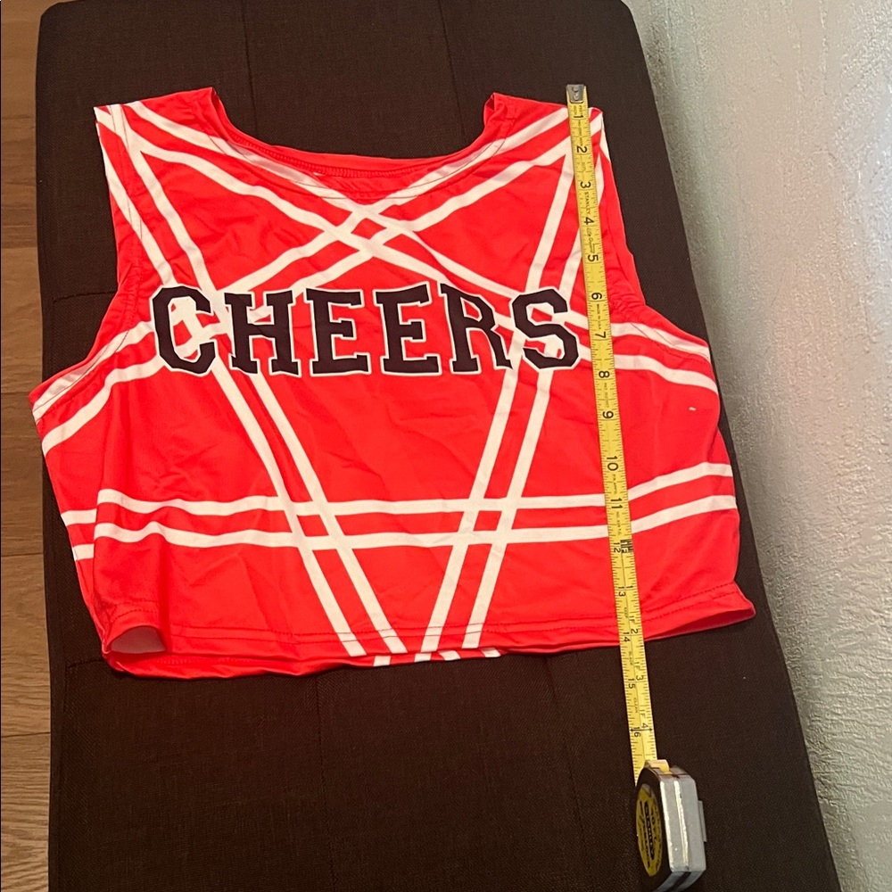 # 0761+ Red Cheerleader Costume Set - Picture 3 of 14